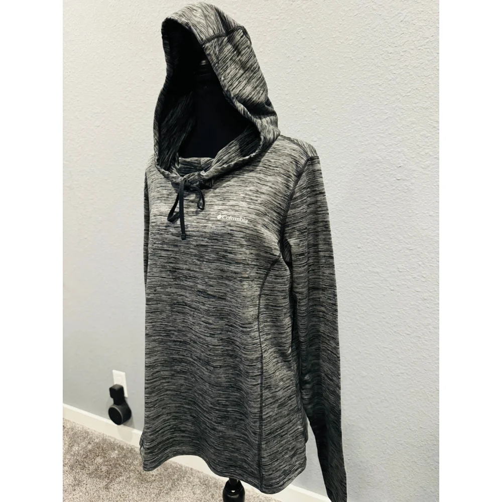 Columbia Women's Heathered Gray Long Sleeve Pullover, Size XL - Picture 2 of 8